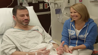 Katie Couric Treats Jimmy Kimmel to Surprise First Colonoscopy in Honor of His 50th Birthday (Video)