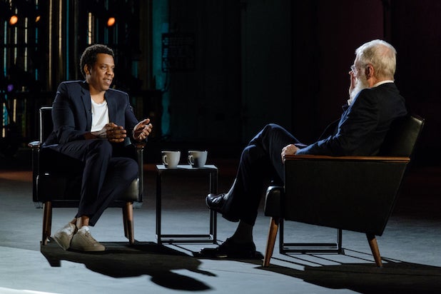 David Letterman Jay-Z David Letterman Jay-Z