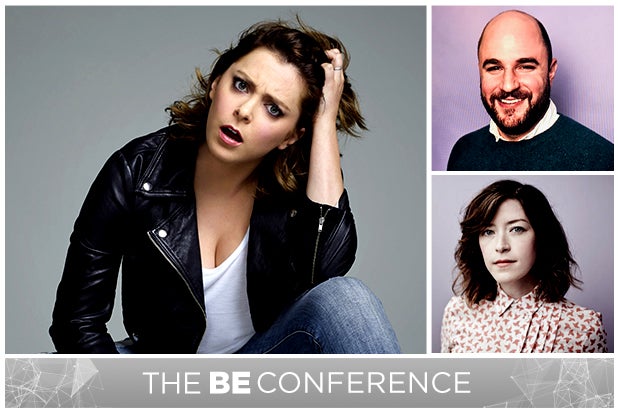 Rachel Bloom, Julie Hart and Jordan Horowitz at BE 2018