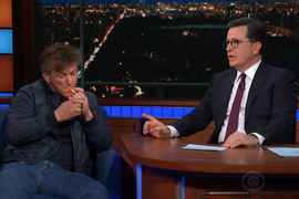 Sean Penn Lit up a Cigarette on the ‘Late Show’ While Riding the ‘Ambien Train’ (Video)