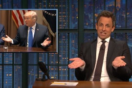Seth Meyers Explains Trump’s New Anti-NRA Stance: ‘Trump Changes His Mind Based On the Last Person He’s Spoken With’ (Video)