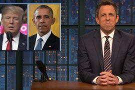 Seth Meyers Tears Into Trump for ‘Rambling Nonsensically’ at Pennsylvania Rally (Video)