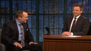 Seth Meyers Gets Surprise Visit from Ersatz Sam Nunberg (Video)
