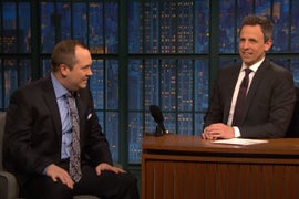 Seth Meyers Gets Surprise Visit from Ersatz Sam Nunberg (Video)