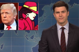 ‘SNL’ Weekend Update’s Colin Jost: ‘Trump Is Basically Carmen Sandiego’ (Video)