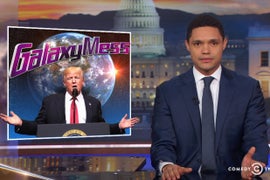 ‘Daily Show’ Host Trevor Noah Says Trump’s Space Force Should Wait Until Trump Finishes His Earth Wars (Video)