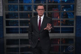 Stephen Colbert Was Extra Baffled By Trump on Wednesday: ‘He’s Coming For Your Guns!’ (Video)