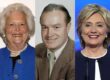 Barbara Bush Bob Hope Hillary Clinton