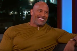 Dwayne Johnson Asks Jimmy Kimmel to Be His Doula (Video)