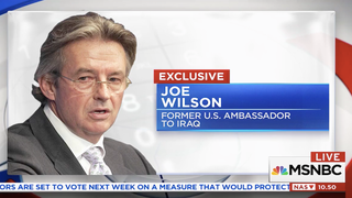 Ex-Ambassador Joe Wilson Uses F-Word Live on MSNBC in Anti-Trump Tirade (Video)