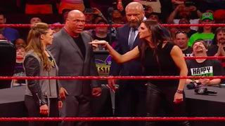 #ICYMI: Watch WWE Exec Stephanie McMahon Slam Ronda Rousey Through a Table on ‘Raw’ (Video)