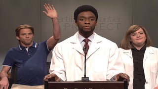 ‘SNL’: A Man Finally Feels What Pregnancy is Like Thanks to Doctor Chadwick Boseman (Video)