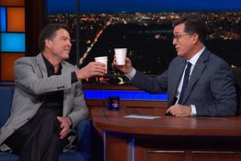Watch Stephen Colbert’s Full 32-Minute Grilling of James Comey Here (Video)
