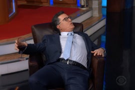 Colbert Completely Loses It Over Hannity-Cohen Shocker: ‘Who Did Sean Hannity Have Sex With?’ (Video)