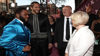 Party Report: Colin Kaepernick QBs His Parents Down the Red Carpet (Photos)