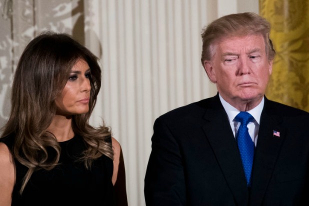 618px x 412px - Trump Roasted for Misspelling First Lady's Name in Tweet: 'Who the Fâ€” Is  Melanie?'