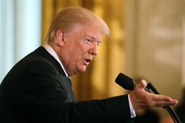 Trump to People Who Don’t Stand for National Anthem: ‘Maybe You Shouldn’t Be in the Country’