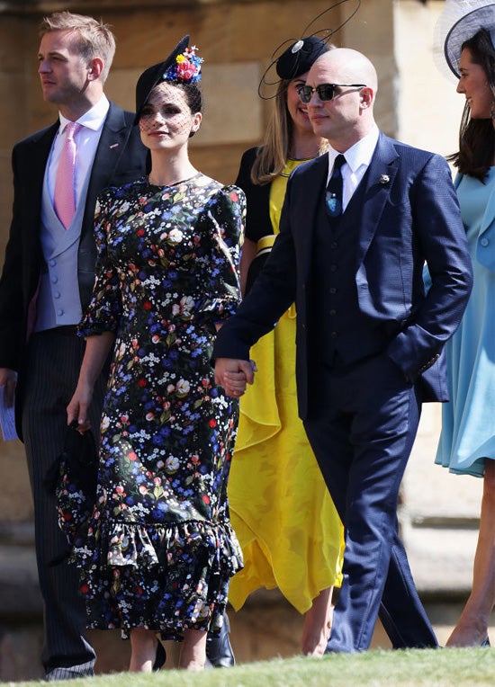Charlotte Riley and Tom Hardy arrive at the wedding of Prince Harry to Ms Meghan Markle Charlotte Riley and Tom Hardy arrive at the wedding of Prince Harry to Ms Meghan Markle