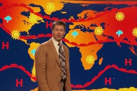 Brad Pitt’s Depressed Weatherman Returns to ‘Jim Jefferies Show’ (Video)