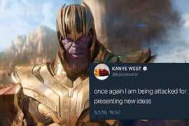 Kanye’s ‘New Ideas’ Tweet Gets Remixed in the Mouths of Thanos, Kylo Ren and More