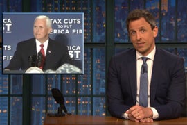 Seth Meyers Wants to Remind You That Mike Pence Sucks Just as Much as Trump Does (Video)