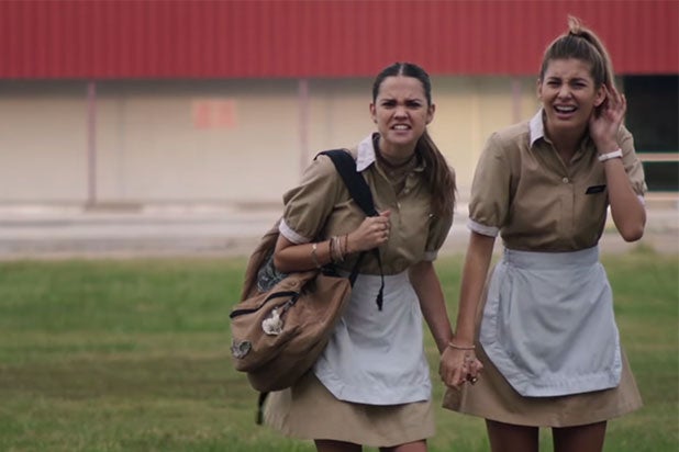 Maia Mitchell, Cami Morrone Fall Off the Deep End in First 'Never Goin