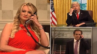 ‘SNL’: Baldwin’s Trump Tries and Fails to Work Things out With the Real Stormy Daniels (Video)