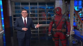 Deadpool Takes Over Colbert’s Monologue to Make Trump Jokes: ‘We All Know Trump Prefers His Leaks in Russian Hotel Rooms’ (Video)