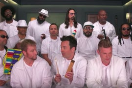 Backstreet Boys Recruit Jimmy Fallon, The Roots and Classroom Instruments for ‘I Want It That Way’ (Video)