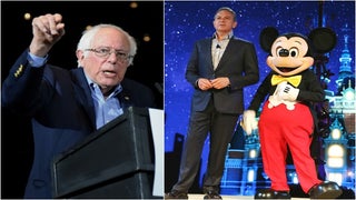 Bernie Sanders Calls Out Bob Iger at Disneyland Workers Protest