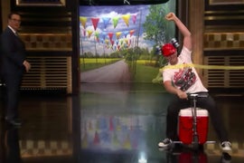 Dale Earnhardt Jr Laps Jimmy Fallon in Cooler Scooter Race (Video)
