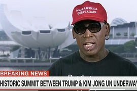 Dennis Rodman Cries as He Talks About Trump’s Meeting With Kim Jong Un: ‘It’s Amazing’ (Video)