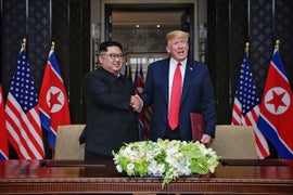 Trump Says He ‘Fell in Love’ With Kim Jong-un: ‘He Wrote Me Beautiful Letters’ (Video)