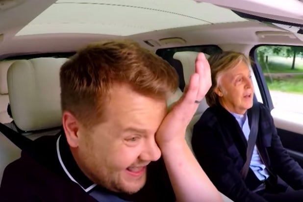 James Corden and Paul McCartney on 'Carpool Karaoke'