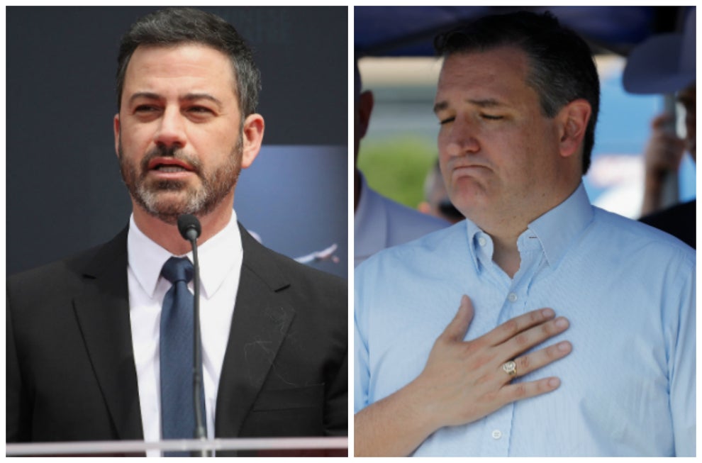 Jimmy Kimmel and Ted Cruz