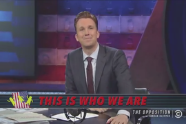 Jordan Klepper Kinda Drops Fake Right Winger Act in Response to Trump Immigration Policy (Video)