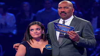 ‘Celebrity Family Feud’: Olympian Laurie Hernandez Carries Brother Through Fast Money Round (Video)