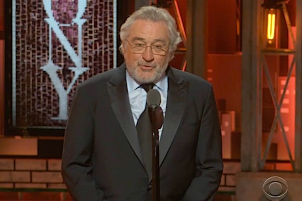 Robert De Niro Tonys 2018