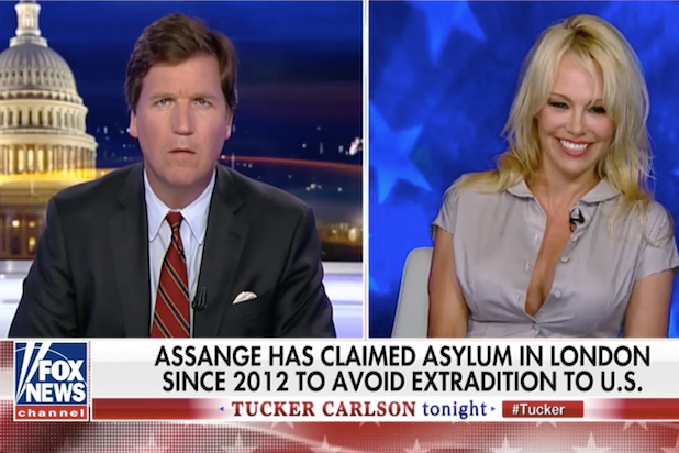 Pamela Anderson Defends Russia and Julian Assange on Fox News
