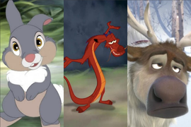 A Timeline of Disney’s Animated Animal Sidekicks, From Mushu to Sven (Photos)