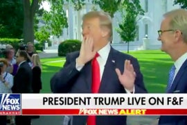 Trump Calls CNN a ‘Fraud’ Right in Front of Them During ‘Fox & Friends’ Interview (Video)