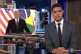 Trevor Noah Compares Mike Pence’s Brazil Immigration Speech to a Movie Villain (Video)