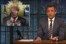 Seth Meyers Calls Trump ‘President Wile E Coyote’: ‘He’s Blown Himself Up a Thousand Times but Somehow He Keeps Walking Away’