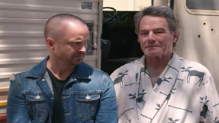 Aaron Paul Discovers Bryan Cranston’s Been Living in the ‘Breaking Bad’ Meth RV (Video)
