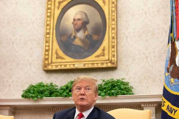 Trump in the White House Oval Office