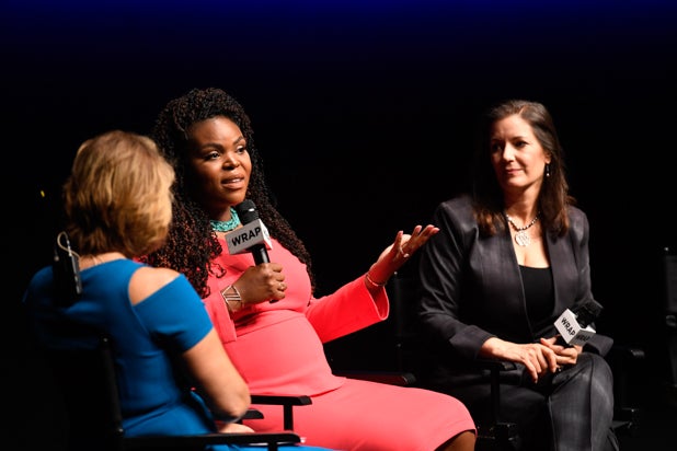 Sharon Waxman, Mayor Aja Brown, and Mayor Libby Schaaf at Power Women Breakfast SF Sharon Waxman, Mayor Aja Brown, and Mayor Libby Schaaf at Power Women Breakfast SF