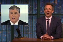 Seth Meyers Clowns Hannity for Having to Cover Trump-Cohen Tape After Secretly Being Cohen’s Client (Video)