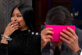 Nicki Minaj Gives Stephen Colbert His Own Raunchy ‘Barbie Dreams’ Bar (Video)