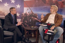 Sacha Baron Cohen Tells Corey Lewandowski That Bob Marley Was Behind Iraq War