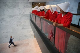 Brett Kavanaugh Supreme Court Hearing Met With ‘Handmaid’s Tale’ Protesters